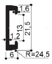 code art. FM2319: special aluminum profile