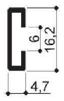 code art. FM2321: special aluminum profile