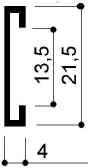 code art. FM2324: special aluminum profile