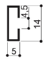 code art. FM2341: special aluminum profile