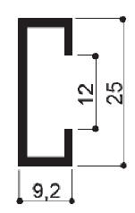 code art. FM2347: special aluminum profile