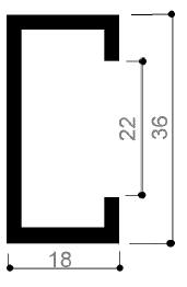 code art. FM3004: special aluminum profile