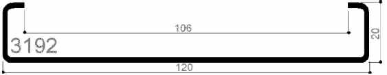 code art. FM3192: special aluminum profile
