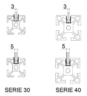 perfil de aluminio modular cód. 762-II