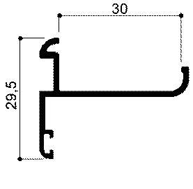 profilé modulaire en aluminium cod 715