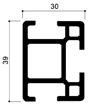 profilé modulaire en aluminium code 719