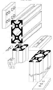 profilés en aluminium modulaires