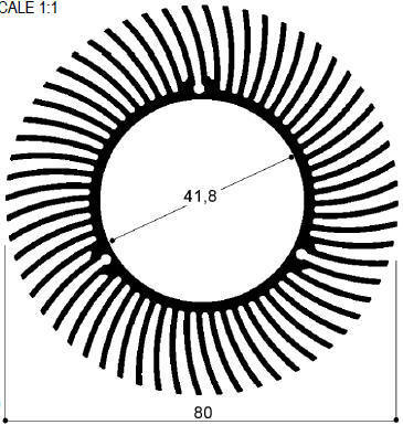 code art. FM510 : Aluminum heat sinks in bars