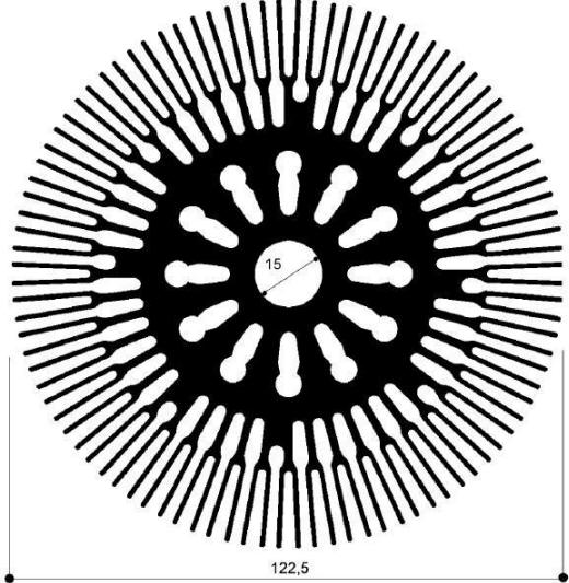 code art. FM514 : Aluminum heat sinks in bars