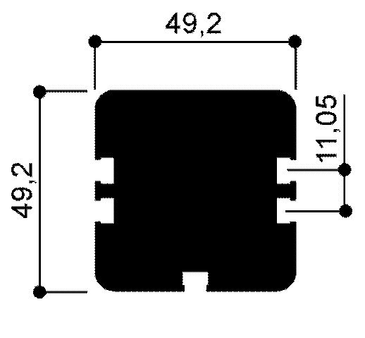 Aluminiumprofil für pneumatische Zylinderköpfe