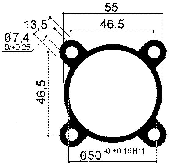 Aluminiumrohr zur Herstellung von Auskleidungen für Pneumatikzylinder