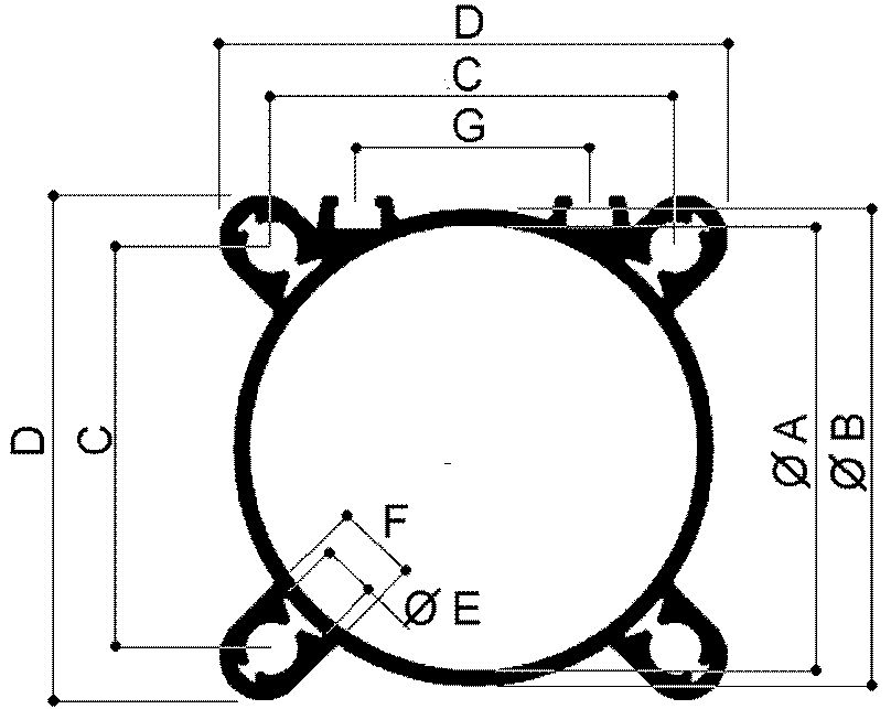 tube for pneumatic cylinders LIGHT series