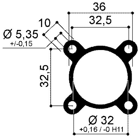 aluminum tube for the production of pneumatic cylinder liners