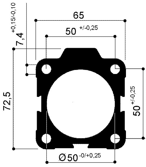 Aluminum jacket for pneumatic cylinder bore 50