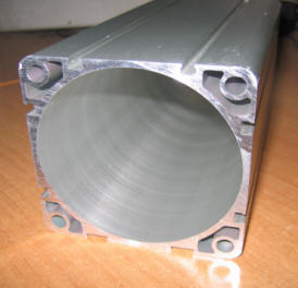 Aluminum profiles for pneumatic cylinders