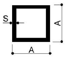 quadratisches Aluminiumrohr