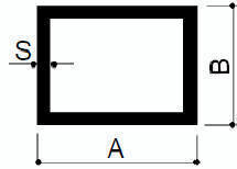 rechteckige Aluminiumrohre