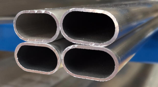 semicircular aluminum tubes