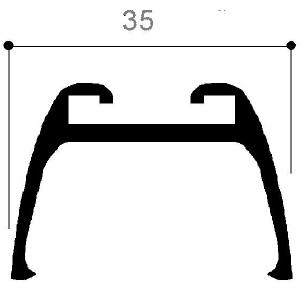 code art. FM1104 : special aluminum profile