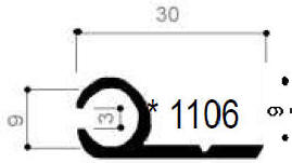 code art. FM1106 : special aluminum profile
