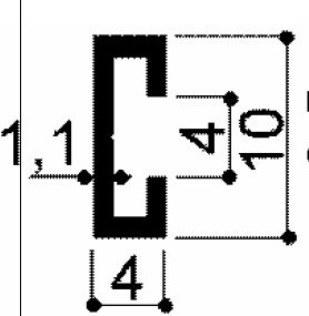 code art. FM2003 : special aluminum profile