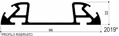 code art. FM2019 : special aluminum profile
