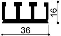 code art. FM2043 : special aluminum profile