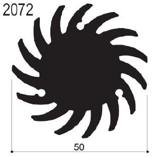 code art. FM2072 : Aluminum heat sinks in bars