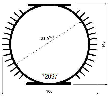 code art. FM2097 : Aluminum heat sinks in bars