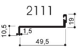 code art. FM2111 : special aluminum profile