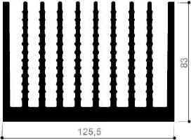 code art. FM2153 : Aluminum heat sinks in bars