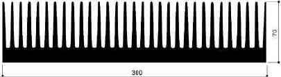 code art. FM2155 : Aluminum heat sinks in bars