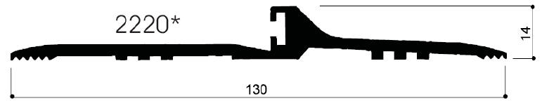 code art. FM2220 : special aluminum profile