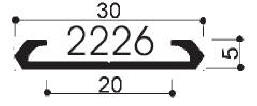 code art. FM2226 : special aluminum profile