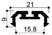 code art. FM2228 : special aluminum profile