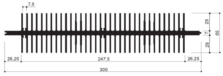 code art. FM2249 : Aluminum heat sinks in bars