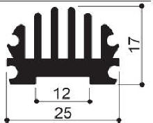 code art. FM2265 : Aluminum heat sinks in bars