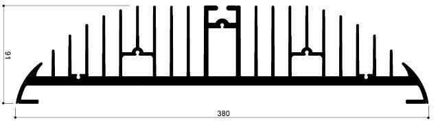 code art. FM2271 : Aluminum heat sinks in bars