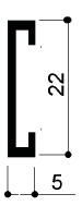 code art. FM2328 : special aluminum profile