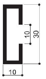 code art. FM2346 : special aluminum profile