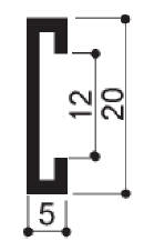 code art. FM2352 : special aluminum profile