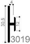 code art. FM3019 : special aluminum profile