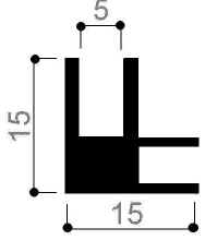 code art. FM3025 : special aluminum profile