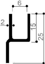 code art. FM3035 : special aluminum profile