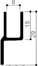 code art. FM3036 : special aluminum profile