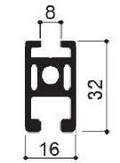 modular aluminum profile cod 306