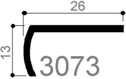 code art. FM3073 : special aluminum profile