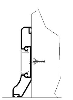 example of assembly of aluminum architraves