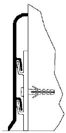 Art.3087 3088: skirting board aluminum profile