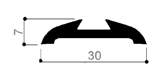 code art. FM3098 : special aluminum profile